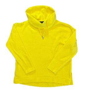 Banana Republic Sweater Women’s Small Yellow Eco Pullover Cowl Neck Sweatshirt